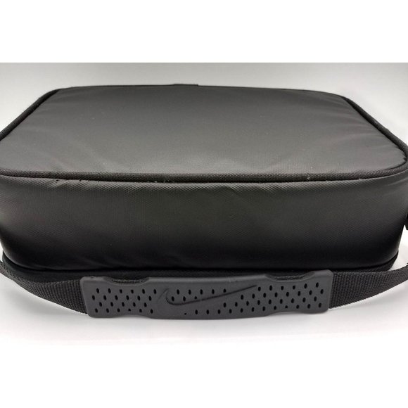 Nike Hard Plastic Liner Insulated Lunchbox w/ Handle Zippers 10 Inch Holds Food - Picture 7 of 13